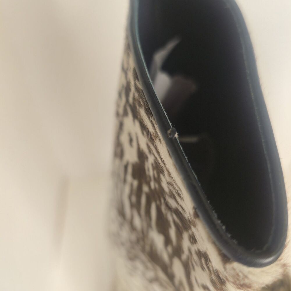 Vintage MAUD FRIZON Zebra Animal Print Calf Hair Brown Beige Boots Size 35 - Picture 11 of 16